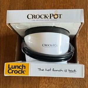 Crock-Pot White Lunch Crock Food Warmer